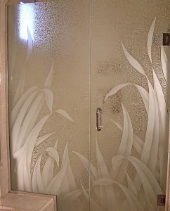 puerta de cristal o cortina en la ducha